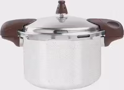 Brinox - Panela de Pressão 5,4L Antiaderente Ceramic Life Pressure com Fundo de Indução - Vanilla