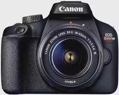 Canon EOS Rebel T100 EF-S 18-55 III Kit, Em Tamanho Real, Preto