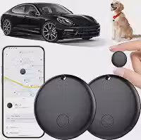Rastreador Gps Android para Veículos, Dispositivo de Rastreamento Oculto para Veículos, Rastreador Veicular Sem Assinatura, Compatível com O Find My, Etiqueta Inteligente com Áudio