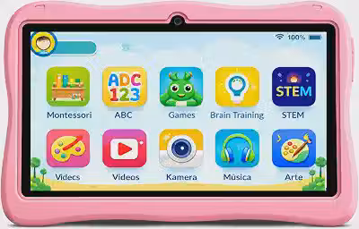 BE PLACE KIDS Tablet Infantil Android 13 128GB 8GB RAM Controle Parental