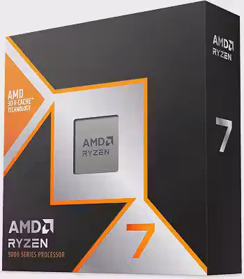 Processador AMD Ryzen 7 9800X3D (AM5/ 8 Cores/ 16 Threads/ 5.2 GHz/ 104Mb Cache/Radeon Graphics/Sem Cooler)