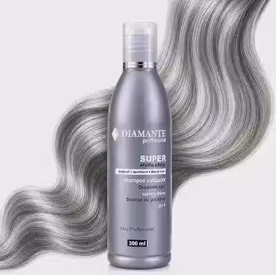 Shampoo Tonalizante Cinza Para Cabelos Brancos Grisalhos Loiros