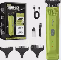 ENSSU Máquina de Cortar Cabelo Profissional, Aparador de Cabelo e Barba Sem Fio, Lâmina T em Aço Inoxidável, 6800 RPM, Bateria com 300 Min de Autonomia, Carregamento Type-C, Ideal para Degradê e Contorno