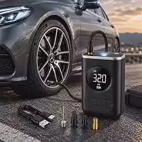 Compressor de Ar Portátil Mini Calibrador Bomba de Ar Digital Encher Pneus