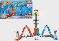 Hot Wheels Action Pista de Brinquedo Desafio de Altura 5 Anos, 18 Peças