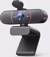 Webcam EMEET C960 4K, Sensor Sony UHD, Foco Automático PDAF, Microfones Duplos, Correção de Luz, FOV 73°, Capa de Privacidade