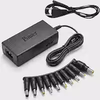 Fonte Notebook Universal Adaptador com 9 Pinos Conectores Portátil Bivolt 110/220 120W Ajuste de Voltagem