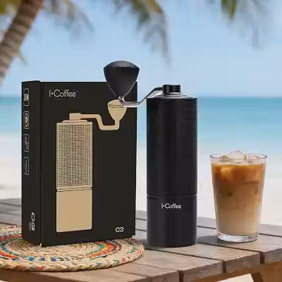 iCoffee C3S Moedor de Café Compacto Manual Inox, Ajuste Moagem, 20g