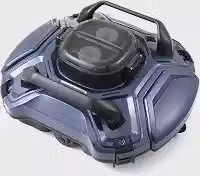 Robô Aspirador de Piscina Sem Fio, Limpeza Automática, Motor Duplo, Estacionamento Automático, para Piscinas Acima do Solo/Enterradas (Azul)