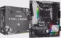 Placa Mãe AM4/USB 3.1/Type-C/Displayport, HDMI, ASRock, B450M Steel Legend