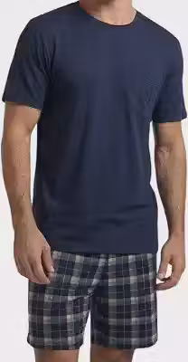 Pijama Masculino Adulto Camiseta e Short Verão Duomo Toque Macio Confortável