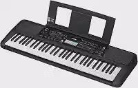 Teclado Arranjador Yamaha PSR‑E383 61 Teclas Sensíveis — 650 Timbres, Ritmos Automáticos, USB MIDI, Funções Educacionais, Ideal para Iniciantes e Intermediários