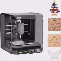 Genmitsu Máquina de Fresagem Cnc Cubiko com Gabinete, Fresadora de Pcb, Cnc de Mesa Inteligente com Apalpador Z Automático, Compatível com Wi-Fi E Aplicativo, Ideal Polimento, Desenho E Marcenaria
