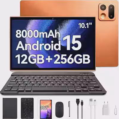 Tablet com Caneta e Teclado Xixaomiro S13 10.1' 12GB+ 256GB Laranja