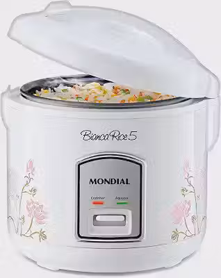 MONDIAL Panela De Arroz Bianca Rice 5, Branco, 400W, 110V - NPE-05-5X