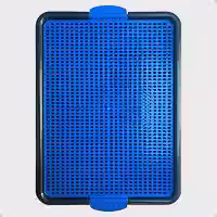 Bandeja Higiênica para Cães Xixi Pet com Trava Sanitário Canino para Tapete Higiênico Petliz Azul - 50x40cm