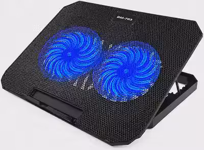 Suporte Cooler para Notebook BM-763 com 2 Fans LED Azul