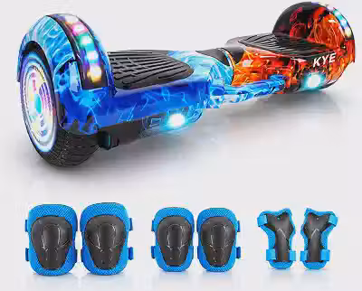Hoverboard Elétrico FINYQBET, Roda 6.5', Bateria 4400mAh, 15km/h, 120kg Máx, Bluetooth, LED, Autobalanceamento, Adultos e Crianças