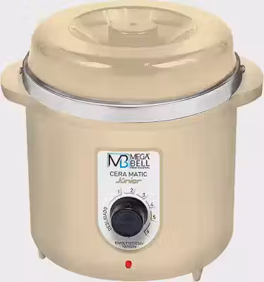Mega Bell, Panela aquecedora de cera para depilação, Bivolt, 400g, Beje
