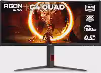Monitor Gamer Curvo AOC AGON QUAD 34' Ultrawide WQHD 180Hz 0,5ms Base Ajustável U34G4C