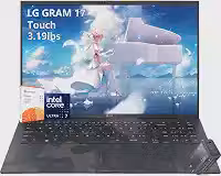 LG Laptop com tela sensível ao toque de 17 polegadas - Intel Ultra 7 Beat Ryzen 7 7735U - RAM de 32 GB - SSD PCIe de 2 TB - Windows 11 Pro - Teclado retroiluminado - ultrafino e leve - PC copiloto