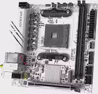 QUASAR B550i GAMING ITX Placa-Mãe AM4 DDR4 64GB Ryzen 4000/5000, 2x M.2 NVMe, 4x SATA3, HDMI*2/DP, PCIe x16, USB 3.2, BIOS Clear, Sem Wi-Fi, Mini-ITX 17x17cm, Windows 10/11