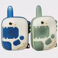 Walkie Talkie Infantil Dinossauro Sem Fio Portátil Longa Distância Brinquedo Comunicação Para Crianças Outdoor