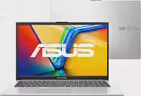 Notebook ASUS Vivobook Go 15, Intel Core i3 N305, 4GB, 128GB SSD, W11 Home, Tela 15.6' FHD Cool Silver - E1504GA-NJ440W