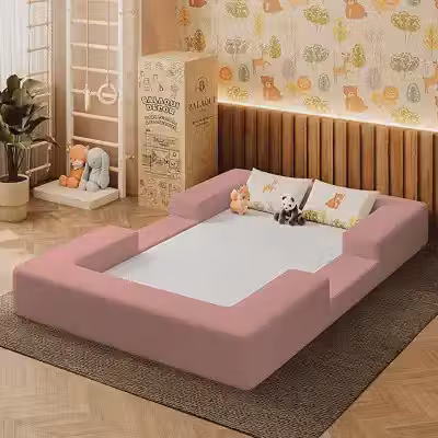 Cama Montessoriana Berço Infantil 100% Espuma Balaqui Decor Cor:rosa