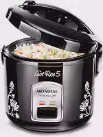 MONDIAL Panela De Arroz Fast Rice 5 Premium, Preto, 400W, 110V - NPE-08-5X