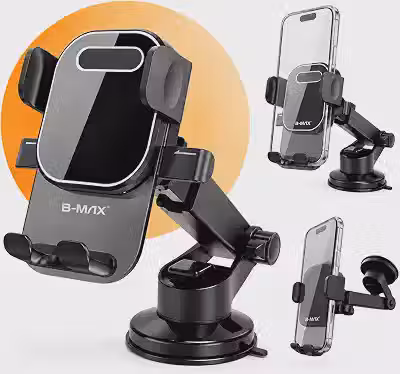 Suporte Celular para Carro, Fixação no Vidro ou Painel Veicular
