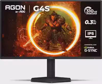 Monitor Gamer AOC AGON G4S 25' 310Hz 0.3ms HDR10 IPS Base Ajustável 25G4S/P