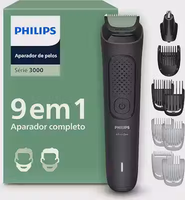 Philips Aparador e Barbeador Elétrico Série 3000 All-in-One 9 em 1