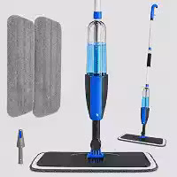 Mop Spray Com 400ml, Cabo em Alumínio, Limpeza De Chão Seco E úmido Esfregao de Limpeza