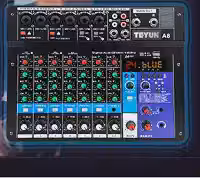 8 6 4 3 2 Canais Mesa De Som Profissional Portátil Mixers Som Mixagem Console Entrada do Computador 48V Número de Potência Transmissão ao vivo a4 a6 a8 novo (mesa de som 8 canal) loopback para DJ