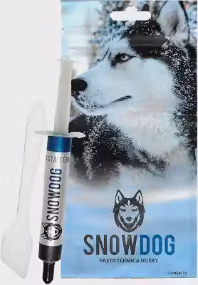 Pasta Térmica Snowdog Husky 3g 12,8w/m.k Alto Desempenho Prata Alta Condutividade para Processador CPU GPU PC Gamer Notebook Dissipador de Calor