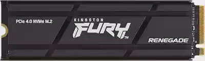 Kingston SSD interno para jogos Fury Renegade PCIe Gen 4.0 NVMe M.2 de 1 TB com dissipador de calor | Pronto para PS5 | Até 7300 MB/s | SFYRSK/1000G