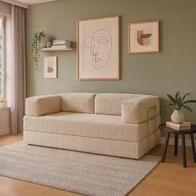 Sofá Cama Flowin Inflow Bege