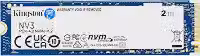 Kingston NV3 2TB M.2 2280 NVMe SSD | PCIe 4.0 Gen 4x4 | Até 6000 MB/s | SNV3S/2000G