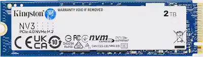 Kingston NV3 2TB M.2 2280 NVMe SSD | PCIe 4.0 Gen 4x4 | Até 6000 MB/s | SNV3S/2000G