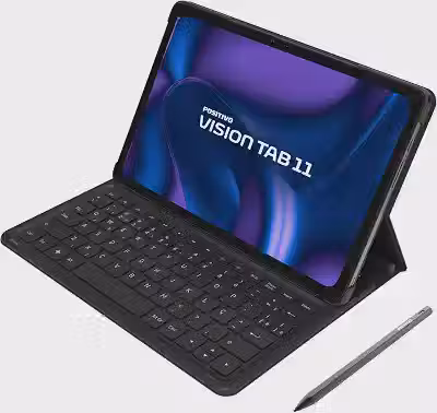 Tablet Positivo Vision TAB11 com Capa Teclado + Caneta 4GB RAM 128GB Wi-fi AC e 4G Octa Core 13MP + 5MP 6000mAh Tela 11' Full HD IPS - Preto