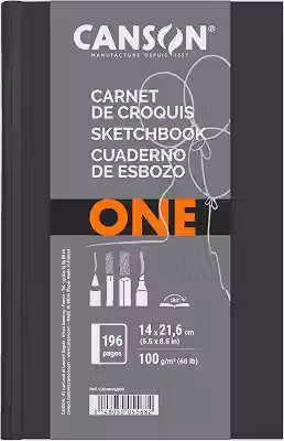 Sketchbook A5 100g/m², Canson, ArTBook One, 98 Folhas