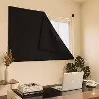 Cortina Painel Blackout Premium 1,40x2,55m, Fixador Adesivo, VARENZIA