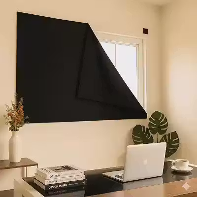 Cortina Painel Blackout Premium 1,40x2,55m, Fixador Adesivo, VARENZIA