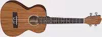UKULELE ACÚSTICO MICHAEL TENOR ZEBRA WOOD MK27 ZB