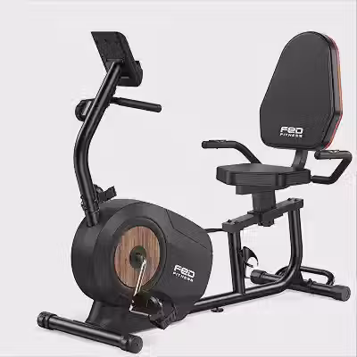 Bicicleta Ergométrica Magnética Horizontal, 16 Níveis de Resistência, Treino de Baixo Impacto, Assento Ajustável, Estrutura em Aço Suporta até 160kg, Silenciosa