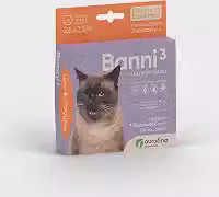 Antipulgas Ourofino Banni 3 para Gatos de 2,6 a 7,5 Kg - 3 pipetas