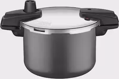 Panela De Pressão Tramontina Arizona Induction Em Alumínio Com Revestimento Interno E Externo Em Antiaderente Starflon Max Titânio 20 Cm 4,5 L