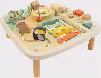 Mesa de Atividades Musicais Infantil Babebi com Instrumentos Interativos para Sons Ritmo e Estímulo Sensorial