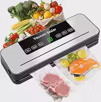 110-220 V Embalagem a Vácuo Portátil Alimentos, 65 kPa Seladora a Vácuo Automática, Máquina Automática de Selagem a Vácuo, Seladora de Embalagem a Vácuo, Empacotador de Alimentos, Seladora Vacuo